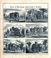 W.T. Nichols - Res., Samuel Skemp - Res., M.V.Hotchkiss - Res., O.S.Westcott, E.E.Lawrence, J.Q.Thompson, Illinois State Atlas 1876